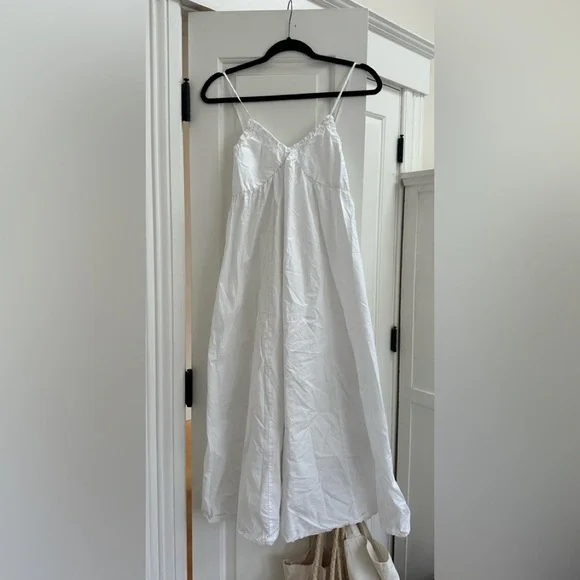 Cotton White Maxi Dress - Picture 4 of 5